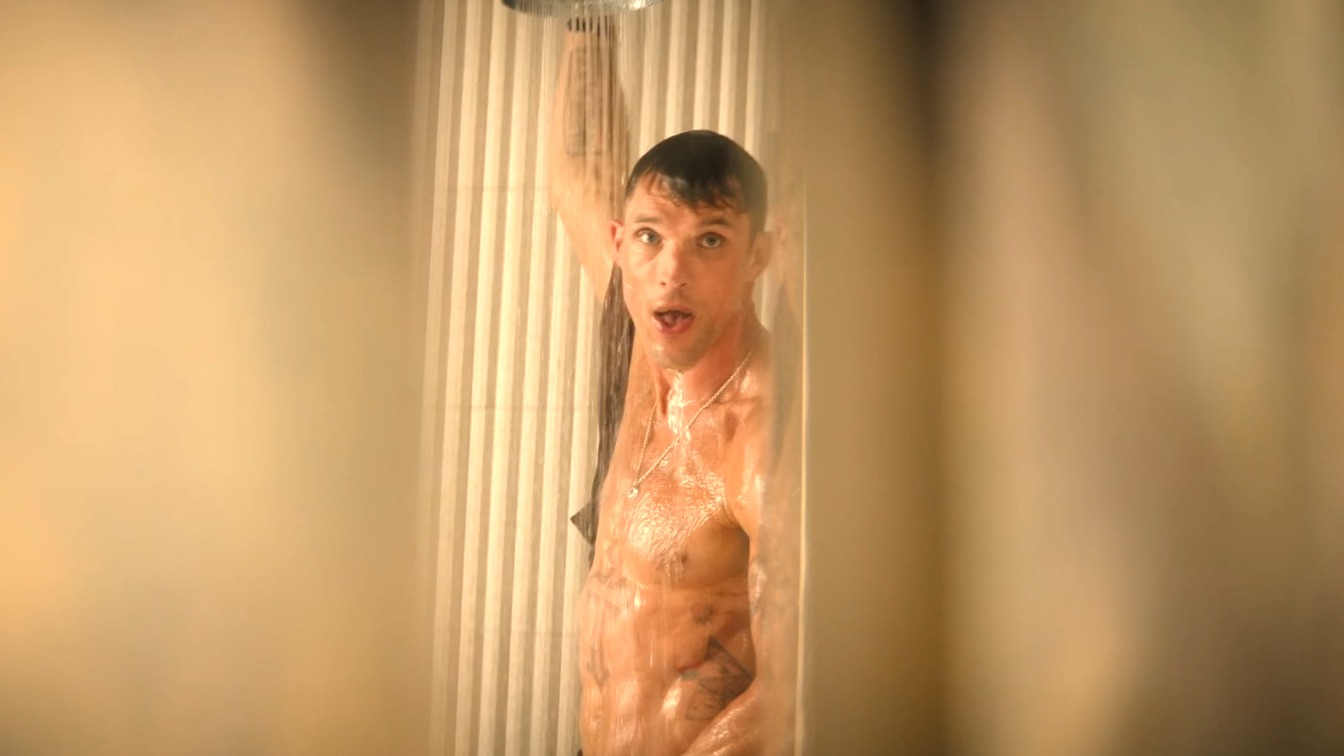 Hottest Ed Skrein Scene in Ride or Die. Sexy, Shirtless. 84176