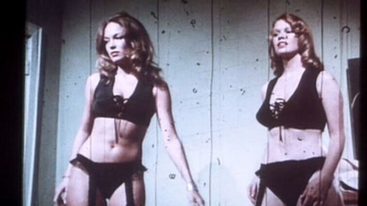 Hottest Catherine Bach Scene in Hustle. Underwear, black bra, black panties. 532598