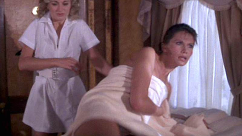 Sexiest Maud Adams Scene in Octopussy. Underwear, SFW, black hair. 567709