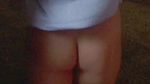 Karen Allen Nude as Katy. Butt, back to camera, blue shirt. 699578