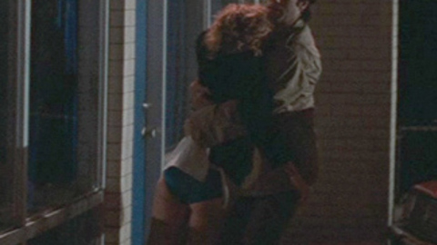 Hottest Sally Scenes. Underwear, black stockings, blue panties. 696993