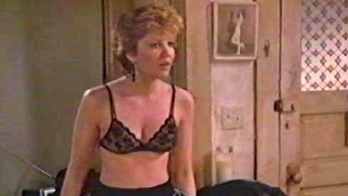 Hottest Nancy Allen Scene in The Buddy System. Underwear, SFW, black lace bra. 703874