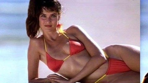 Sexiest Scenes of Herself from Sports Illustrated 25th Anniversary Swimsuit Video 1989. Bikini, black hair, brunette. 533627