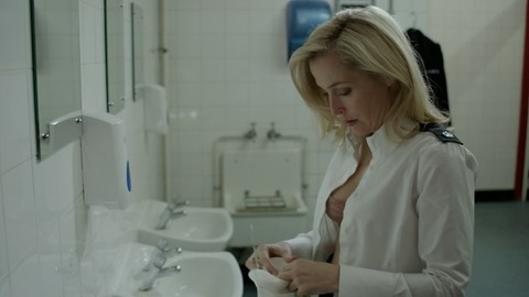 The Fall's Sexiest Scenes with Gillian Anderson. Sexy, Underwear, SFW, bathroom. 751812