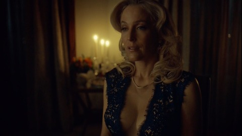 Gillian Anderson in Hannibal (2014-2015) Sexy Blonde Cleavage 772873