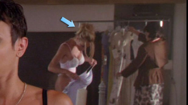 Sexiest Pamela Anderson Scene in V.I.P.. Sexy, SFW, black dress. 672223