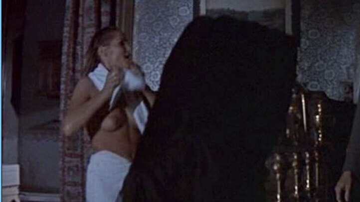 Ursula Andress Naked in The Blue Max. Breasts, fully clothed man, nude. 533941