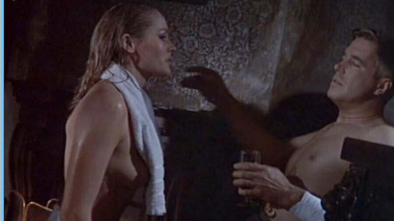 Sexiest Scenes of Countess Kaeti von Klugermann from The Blue Max. Sexy, draped with towel, nude. 533939