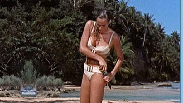 Hottest Ursula Andress Scene in Dr. No. Bikini, SFW, beach. 561002