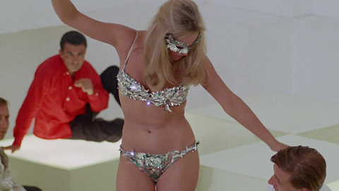 Ursula Andress in The 10th Victim (1965) Sexy Blonde Face Mask 700824