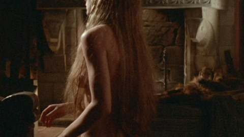 Francesca Annis Nude in Macbeth. Breasts, Butt, brunette, long hair. 748294