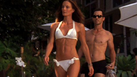 Gabrielle Anwar in Burn Notice (2007-2011) Bikini Abs Bikini 665187