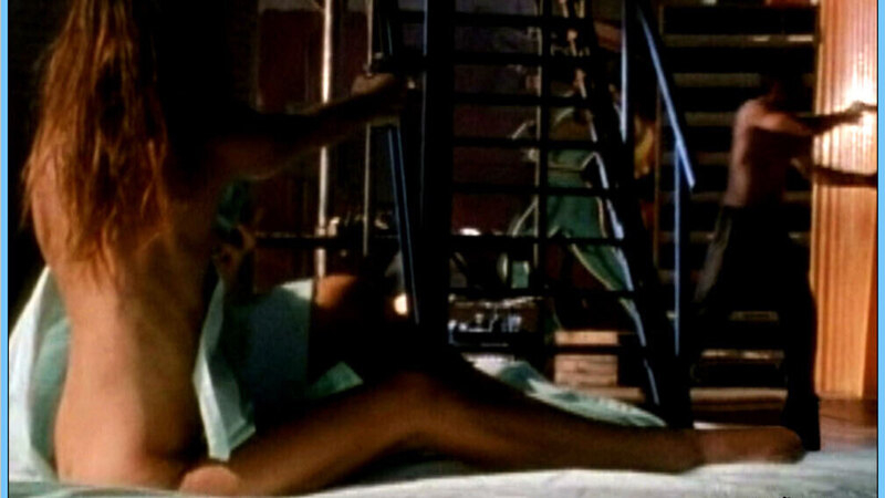 Gabrielle Anwar Nude in Burn Notice. Butt, aiming gun, back exposed. 665182