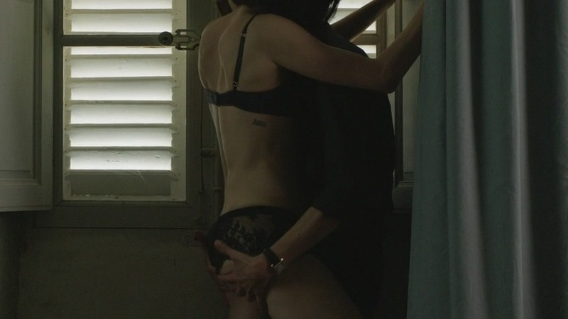 Sexiest Asia Argento Scene in Mafiosa, le clan. Underwear, Lesbian, black lingerie, kissing. 751741