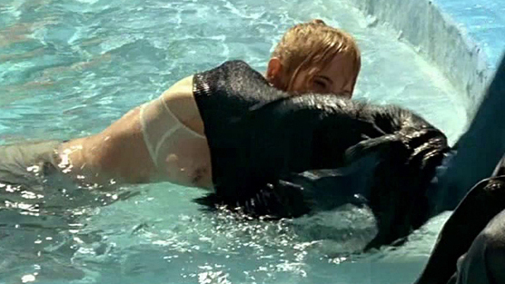 Sexiest Rosanna Arquette Scene in The Big Blue. Sexy, SFW, breast through bra. 725809