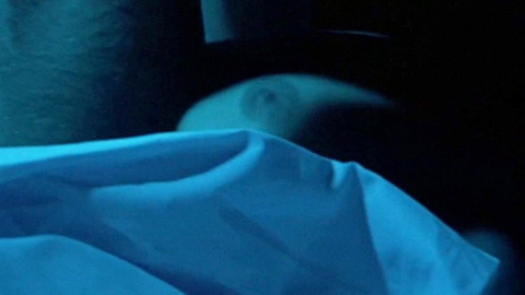 Rosanna Arquette Naked in The Big Blue. Breasts, blue lighting, close-up. 725815