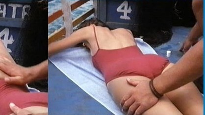 Sexiest Scenes of Andi from Dark Tide. Sexy, SFW, back exposed. 534551