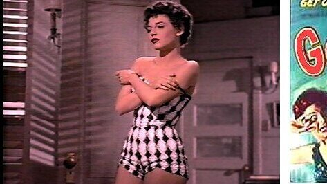 Hottest Anne Bancroft Scene in Gorilla at Large. Sexy, SFW, black and white one piece. 573944