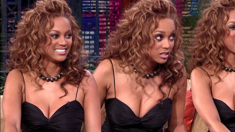 Sexiest Tyra Banks Scene in The Tonight Show with Jay Leno. Sexy, Black, SFW. 659425