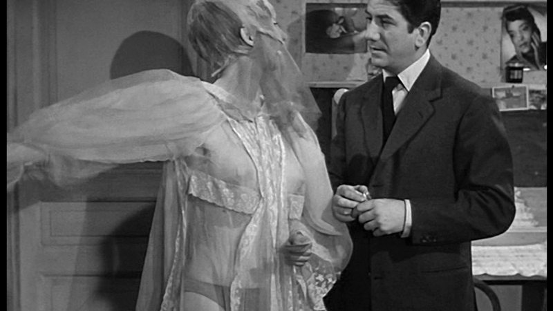Sexiest Agnes Dumont Scenes. Sexy, black panties, breasts through sheer robe. 679006