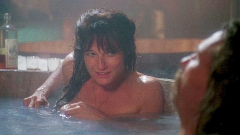Calamity Jane from Wild Bill Naked. Breasts, brunette, cloudy water. 534779
