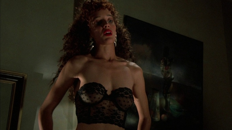 Vampire's Kiss's Sexiest Scenes with Jennifer Beals. Sexy, Underwear, Black, black lace lingerie. 755958
