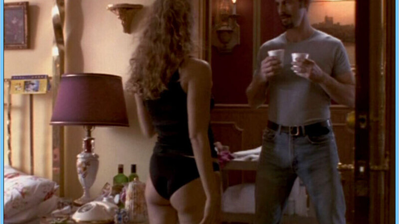Sexiest Elizabeth Berkley Scene in Moving Malcolm. Underwear, SFW, black underwear. 649465