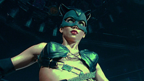 Halle Berry in Catwoman (2004) Sexy Black Cat Mask 705896