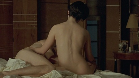 Juliette Binoche Nude in Damage. Butt, black hair, couple in bed. 749590