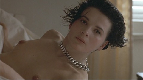Nudes of Anna Barton from Damage. Breasts, black hair, chain necklace. 749598