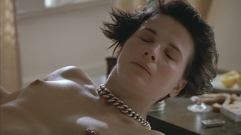 Juliette Binoche Nude as Anna Barton. Breasts, black hair, chain necklace. 749600