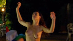 Romane Bohringer Nude in Qui m'aime me suive. Breasts, brunette, dancing. 612004