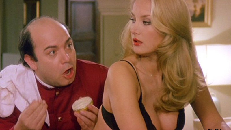 La moglie in vacanza... l'amante in città's Sexiest Scenes with Barbara Bouchet. Underwear, SFW, black bra. 617016
