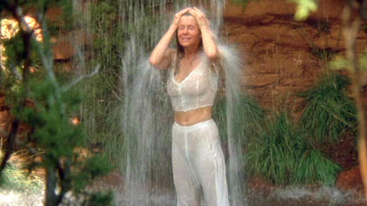 The Quick and the Dead's Sexiest Scenes with Kate Capshaw. Sexy, brunette, waterfall. 601824