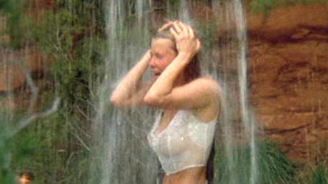 Sexiest Kate Capshaw Scene in The Quick and the Dead. Sexy, brunette, waterfall. 601825