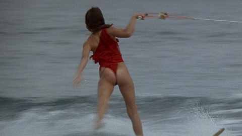 Barbara Carrera in Never Say Never Again (1983) Thong Sexy Brunette Butt Peeking Out 688229