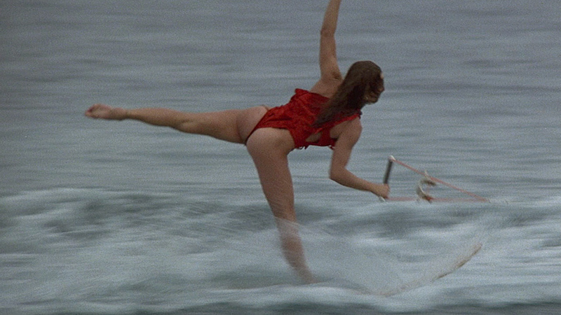 Sexiest Barbara Carrera Scene in Never Say Never Again. Thong, Sexy, brunette, red one piece. 688225