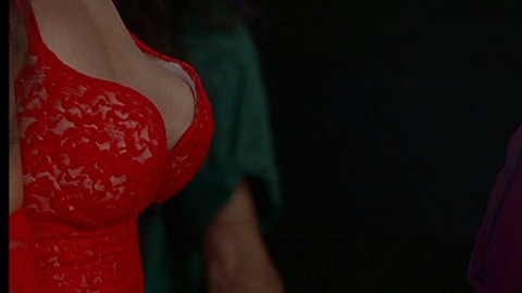 Tia Carrere in Wayne's World (1992) Sexy Brunette Cleavage 683566