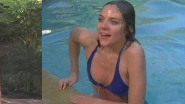 Sexiest Scenes of Joanne Nicholls from Columbo: How to Dial a Murder. Bikini, SFW, blue bikini. 634679