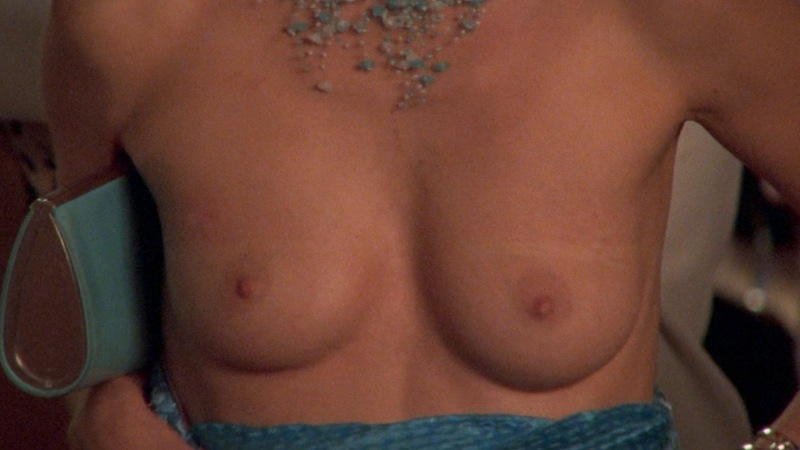 Kim Cattrall Nude in Sex and the City. Breasts, blue dress, breast close-up. 676066