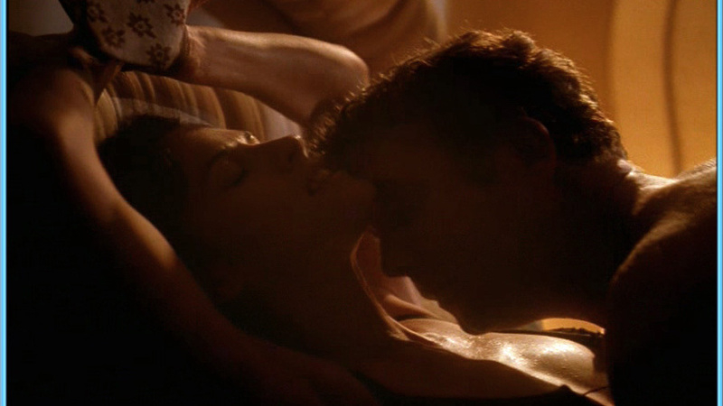 Sexiest Patricia Charbonneau Scene in Kiss the Sky. Sexy, man on top, open corset. 561703