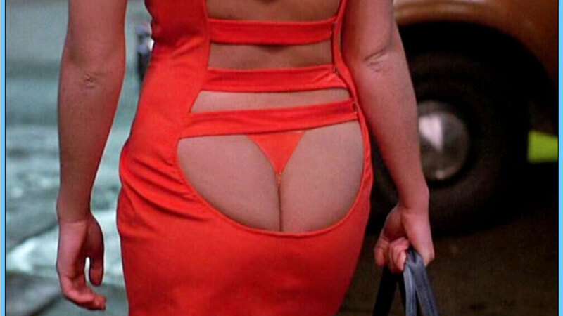 Sexiest Brenda Lee Van Buren Scenes. Thong, Underwear, butt peeking out, red dress. 560824