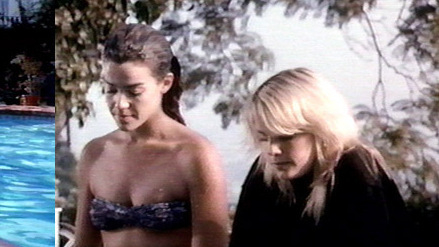 Hottest Claudia Christian Scene in Tale of Two Sisters. Bikini, SFW, blue bikini. 596732