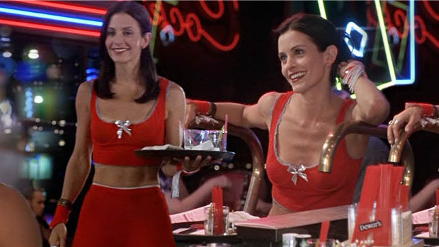 Hottest Courteney Cox Scene in The Runner. Sexy, black hair, black stockings. 558356