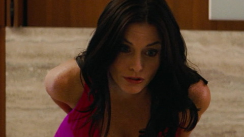 Courteney Cox in The Longest Yard (2005) Sexy Black Hair Cleavage 748201