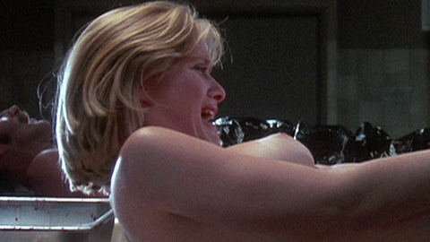 Barbara Crampton Nude in Re-Animator. Breasts, blonde, blood. 714742
