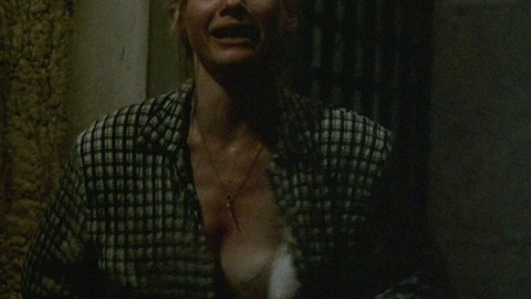 Barbara Crampton in Castle Freak (1995) Sexy Blonde Cleavage 735886