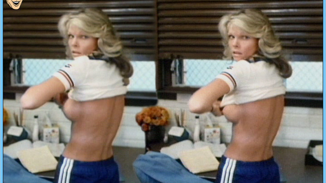 Cathy Lee Crosby Nude in Coach. Breasts, blonde, collage. 538450