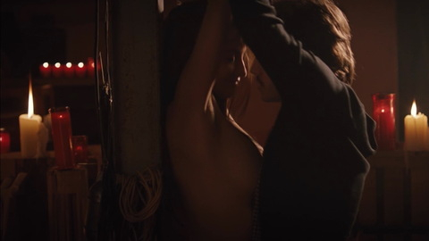 Nudes of Gemma from Twice Born. Breasts, candles, couple kissing. 731340