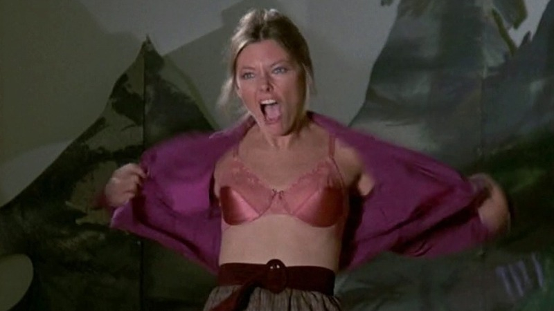 Hottest Jane Curtin Scene in How to Beat the High Cost of Living. Underwear, SFW, blonde. 760850